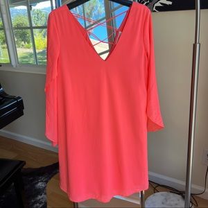 Sold! NWOT- “ ￼Let Her Be”￼ Flowy Blouse - Long Open Sleeves- Small